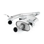 Milltek Sport SSXSE120 Non-Resonated (Louder) Cat-Back Exhaust System with Single Polished Oval Tip