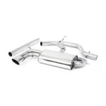 Milltek Sport SSXSE127 Non-Resonated (Louder) Cat-Back Exhaust System with Oval Tips (Non Detachable)