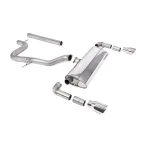 Milltek Sport SSXSE240 Non-Resonated (Louder) Cat-Back Exhaust System with GT-100 Polished Trims