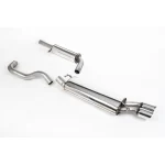 Milltek Sport SSXVW053 Resonated (Quieter) Cat-Back Exhaust System with Twin Polished Trims