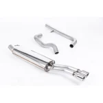 Milltek Sport SSXVW064 Non-Resonated (Louder) Cat-Back Exhaust System with Polished Twin Tips