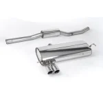 Milltek Sport SSXVW076 Resonated (Quieter) Cat-Back Exhaust System with Twin Polished Trims