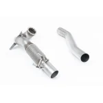 Stainless Steel Cast Large Bore Downpipe with Catalyst Delete (For Milltek Cat-Back) SSXVW262