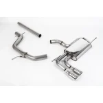 Milltek Sport SSXVW294 Non-Resonated (Louder) Cat-Back Exhaust System with Twin JET Trims