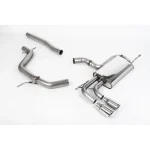 Milltek Sport SSXVW295 Non-Resonated (Louder) Cat-Back Exhaust System with Twin Polished Trims