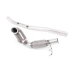 Large Bore Downpipe with HJS Hi-Flow Sports Catalyst (For Milltek Cat-Back) SSXVW512