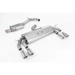 Milltek Sport Non-Valved & Resonated (Quieter) Cat-Back Race Exhaust System with Polished GT-100 Round Tips