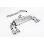 Milltek Sport Non-Valved & Non-Resonated (louder) Cat-Back Race Exhaust System with Titanium GT-100 Round Tips