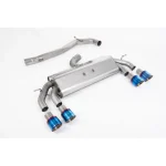 Milltek Sport SSXVW590 Non-Valved & Non-Resonated (Louder) Cat-Back Race Exhaust System with Burnt Titanium GT-100 Round Tips