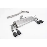 Milltek Sport Non-Valved & Non-Resonated (Louder) Cat-Back Race Exhaust System with Carbon Jet-100 Round Tips