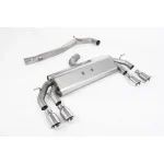 Milltek Sport Non-Valved & Non-Resonated (Louder) Cat-Back Race Exhaust System with Polished GT-100 Round Tips