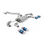 Milltek Sport SSXVW648 80mm / 3.15 inch Valved Non-Resonated (Louder) Race System with Burnt Titanium GT-100 Round Tips