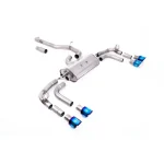 Milltek Sport SSXVW661 Non-Resonated (Louder) GPF/OPF Back Exhaust System with GT-100 Burnt Titanium Trims - Re-uses Factory Valve Motors